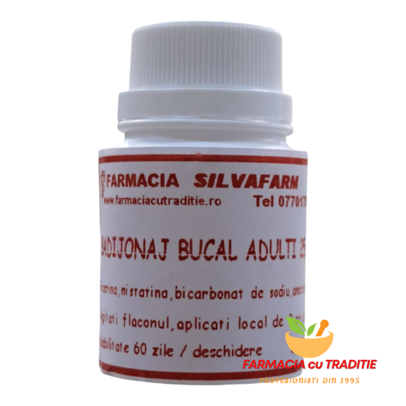 TRATAMENT CANDIDOZA BUCALA COPII si ADULTI - badijonaj glicerinic cu Nistatin si Anestezina -25ml