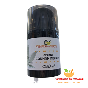 CREMA naturala CANNAH REPAIR cu CBD oil si Moisture Plex -47G
