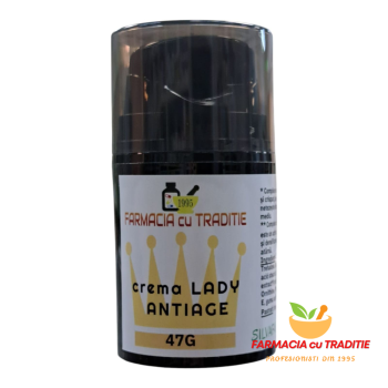 CREMA naturala LADY ANTI-AGE cu Rodie, Q10, Complex Antipoluare -47G