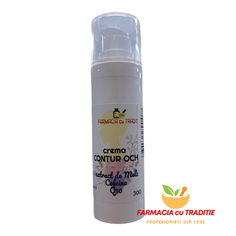 CREMA ANTIRID CONTUR OCHI cu extract de Melc, Cofeina, Q10-30g