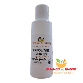 EXFOLIANT cu acizi AHA 5% extrasi din fructe. Ph3.5. 100ml