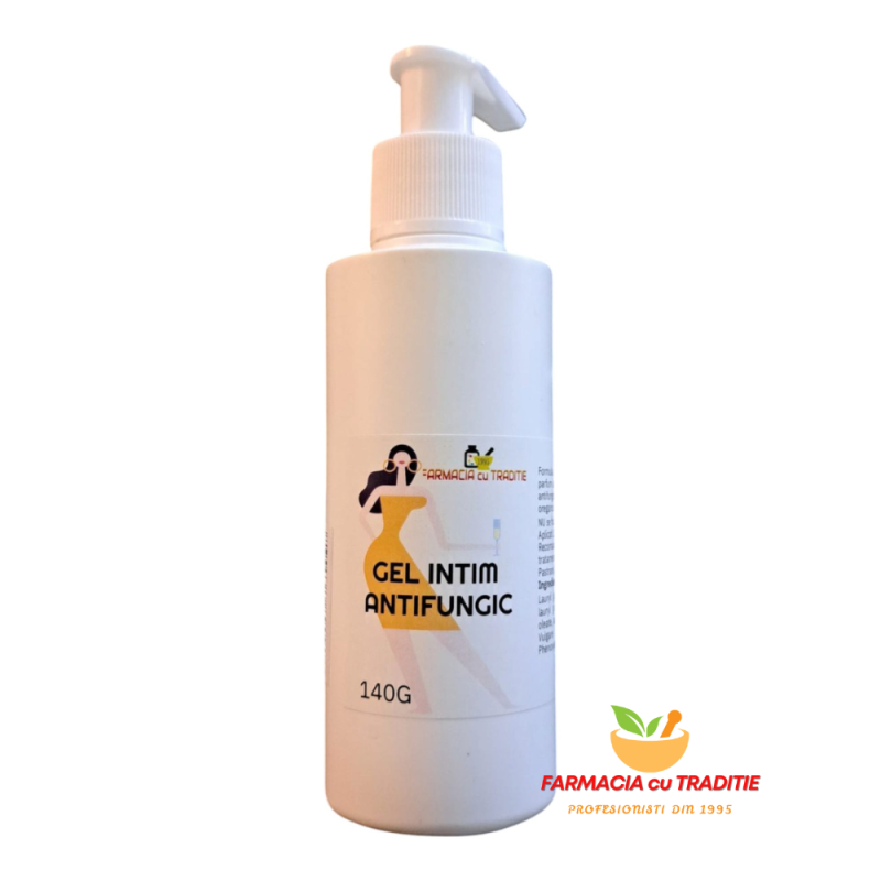 GEL pentru IGIENA INTIMA. FARA parfum sau sapun, cu ulei de Dafin si Oregano -140ml