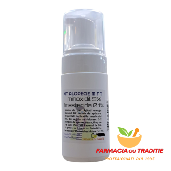 TRATAMENT ALOPECIE cu MINOXIDIL 5% si FINASTERIDA 0.1% SPUMA/SOLUTIE 50ml