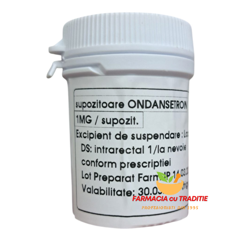 ONDANSETRON SUPOZITOARE 1MG  x 5 bucati . Preparat in Laborator