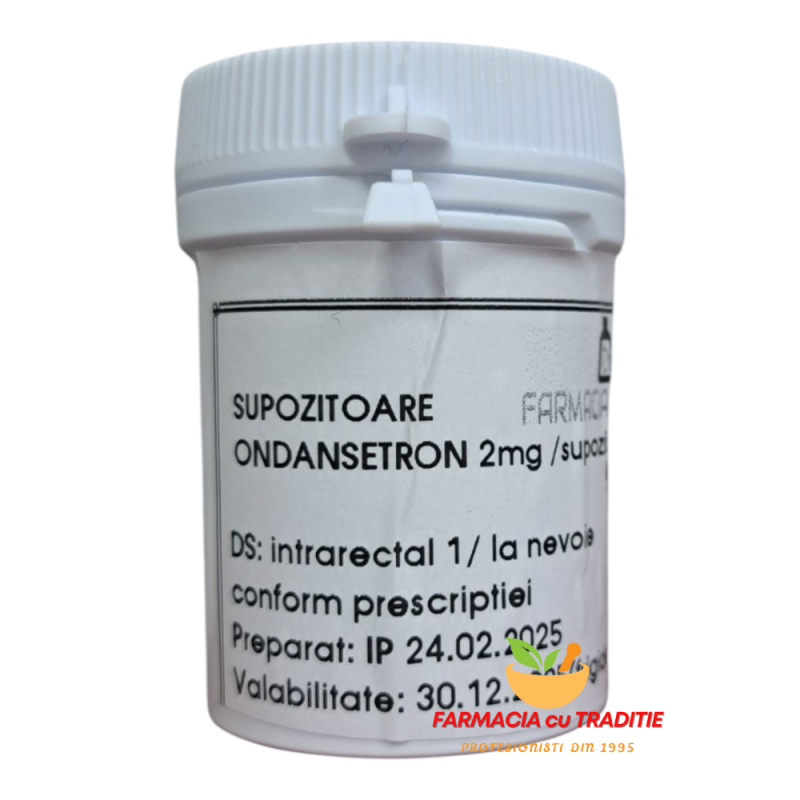 ONDANSETRON SUPOZITOARE 2MG  x 5. Preparat in Laborator
