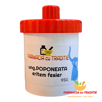 unguent POPONEATA (preventie eritem fesier) cu uleiuri crude de Canepa, Avocado si balsam Peru -100G