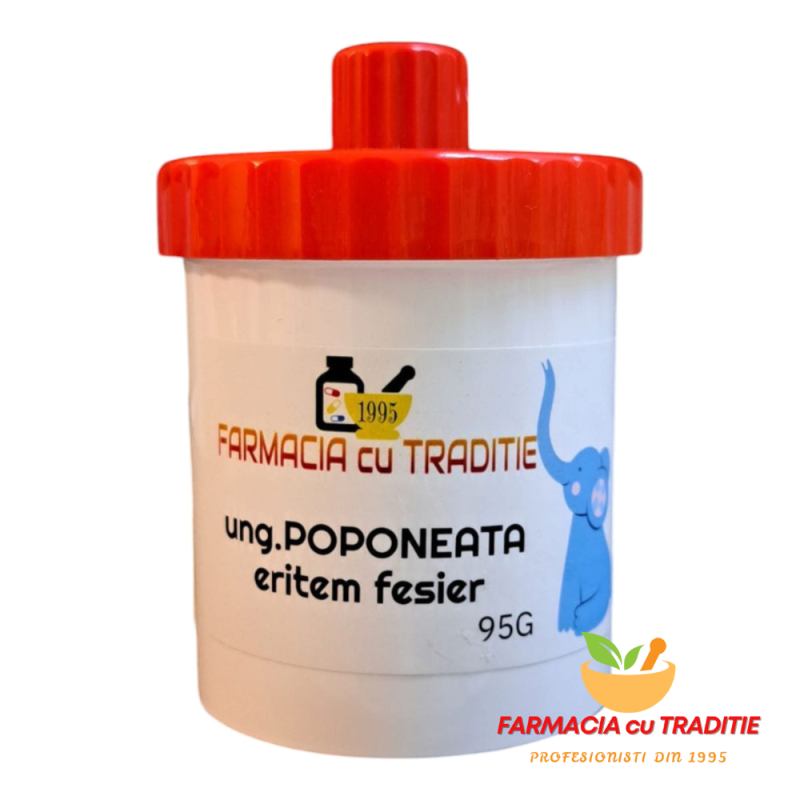 unguent POPONEATA (preventie eritem fesier) cu uleiuri crude de Canepa, Avocado si balsam Peru -100G