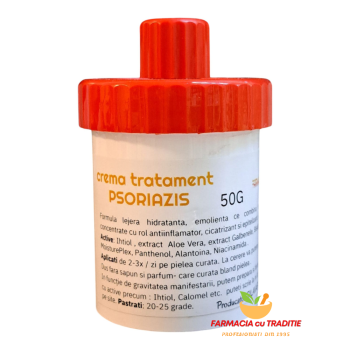 CREMA PSORIAZIS cu Ihtiol,Ovaz,Alge si Bisabolol. 50g