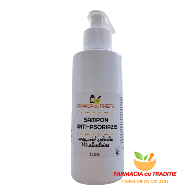 SAMPON tratament PSORIAZIS cu Uree, Acid salicilic, Niacinamida, Alantoina -130g