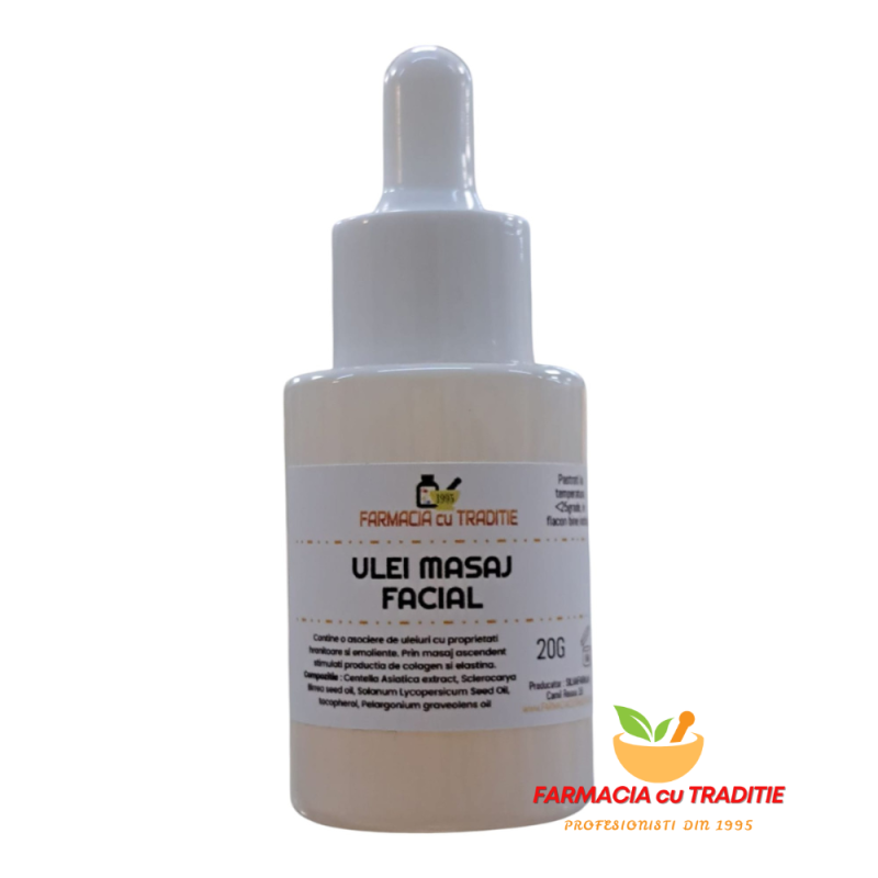 SER ULEIOS pentru masaj facial cu Centella, extract din Seminte de Rosii, Marula -20ml