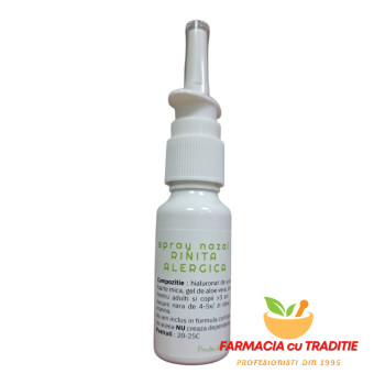 SPRAY NAZAL RINITA ALERGICA cu Hialuronat de Sodiu, Dexpanethenol si Aloe .20ml