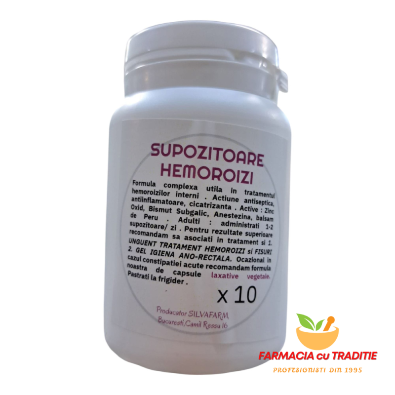 TRATAMENT HEMOROIZI X 10 supozitoare 