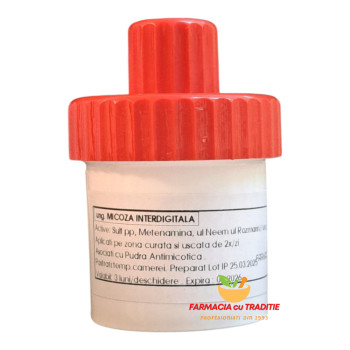 TRATAMENT MICOZA INTERDIGITALA cu Sulf, Urotropina .30G