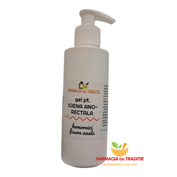 GEL pentru igiena ANO-RECTALA, ADJUVANT in HEMOROIZI si FISURI -140G