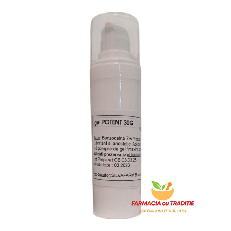 GEL POTENT - mentine erectia mai mult timp. 30ml