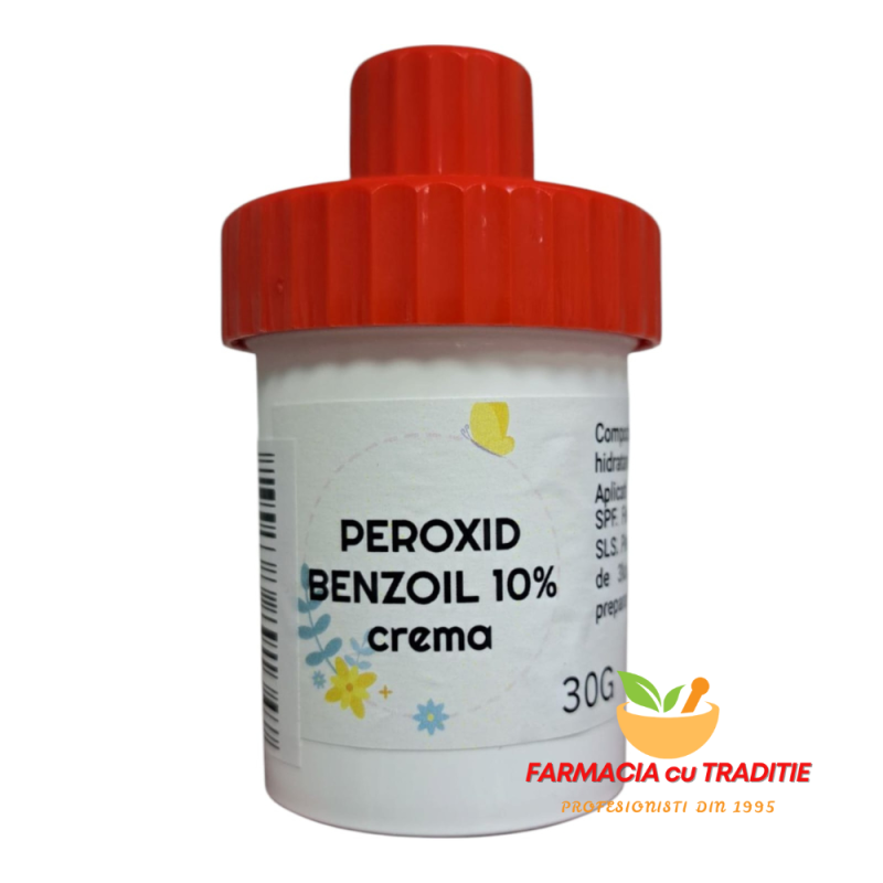 TRATAMENT ACNEE PEROXID DE BENZOIL 10% -30g. produs preparat in farmacie