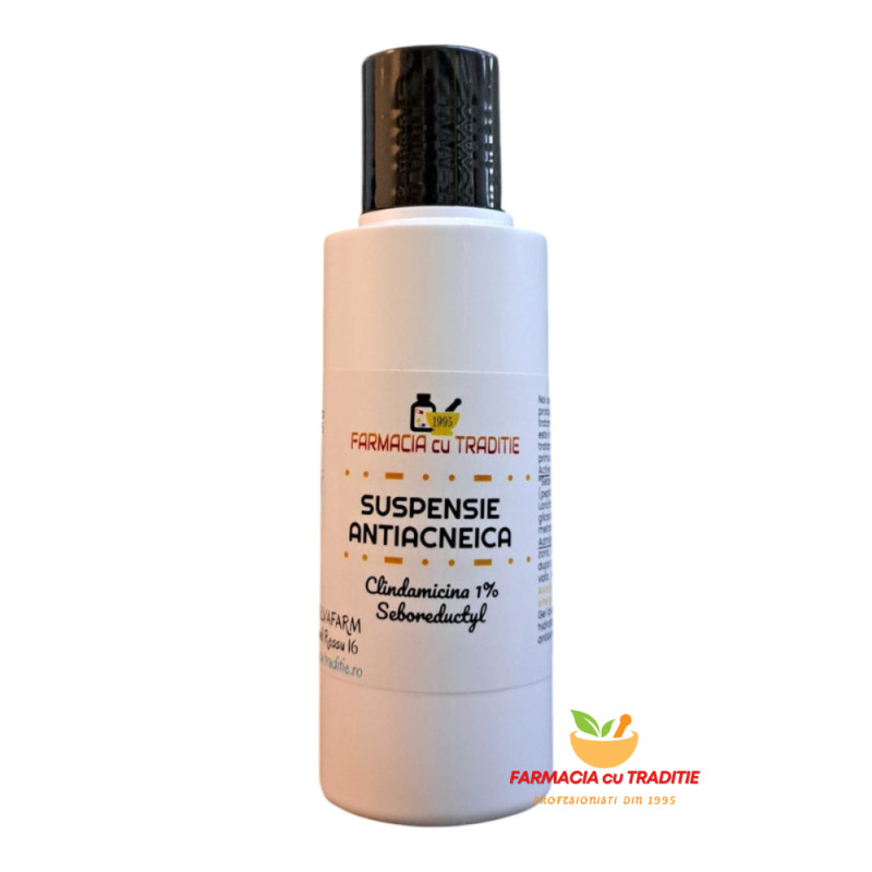 SUSPENSIE ANTIACNEICA cu Clindamicina, Seboreductyl si Zinc. 100ml